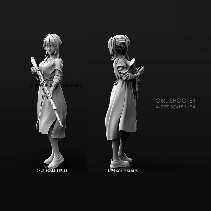 

75MM Resin model kits figure beauty colorless and self-assembled A-297