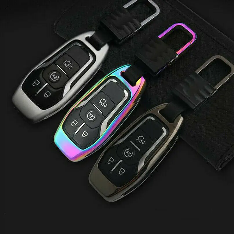 Чехол для ключей из цинкового сплава с брелком для Ford Lincoln MKZ MKC MKX Mustang F-150 Explorer