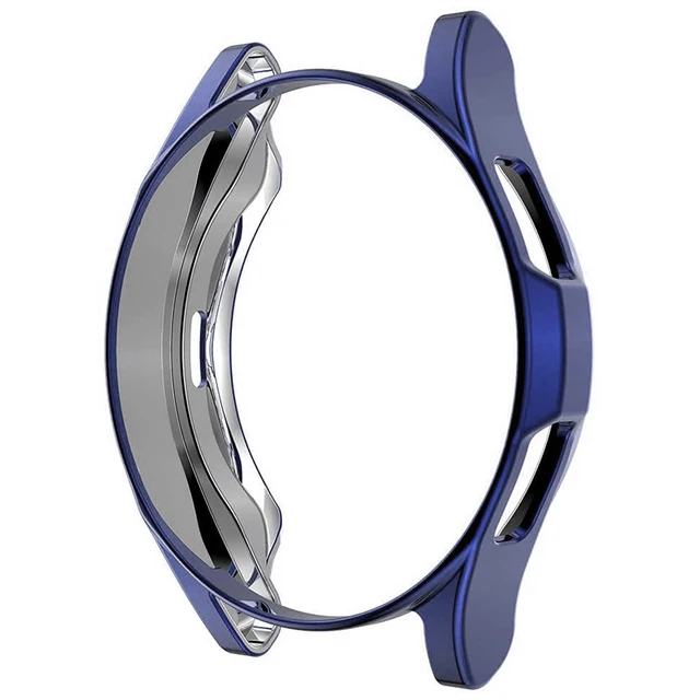 Case for Samsung Galaxy Watch 4 Classic,Silicone Shock-Proof and Protector Cover for Galaxy Watch4 46MM 42MM (2021) Midnight Blue