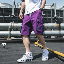 Красивые мужские летние шорты в стиле сафари, уличная одежда, мужские винтажные шорты для бега, мужские военные шорты с большими карманами, бермуды