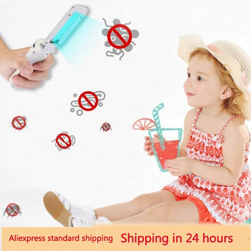 

Rechargeable Ultraviolet UV Sterilizer Light Portable UVC Lamp Sterilizer 5W Desinfection Bactericidal Lamp Kill Mites Lights