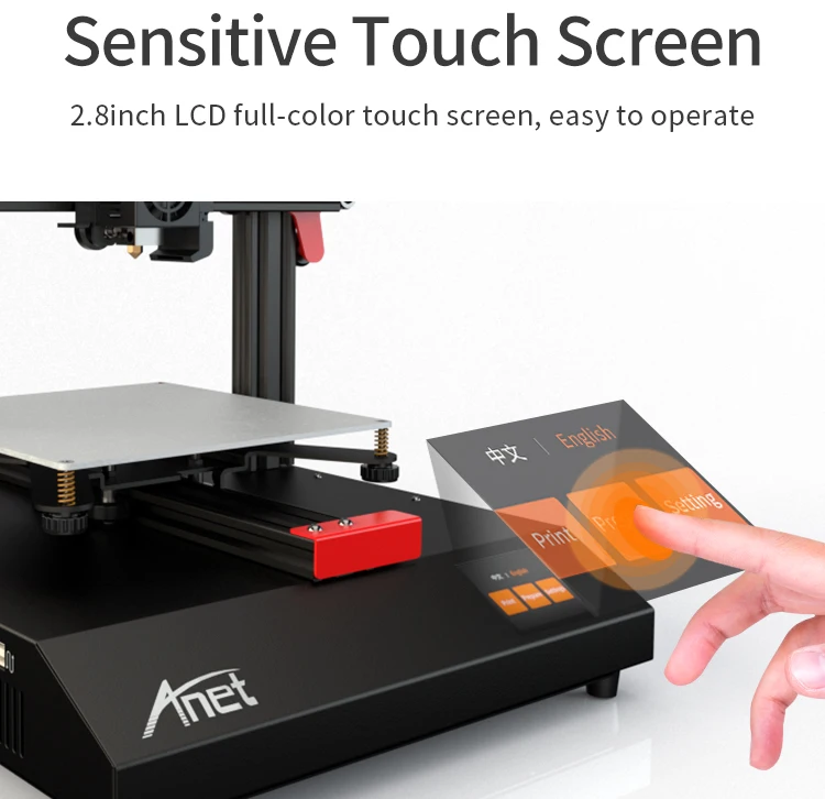Anet E16 E10 ET4 3d принтер комплект размера плюс высокая точность Reprap prusa i3 Impresora 3d принтер DIY комплект с нитью Рождество