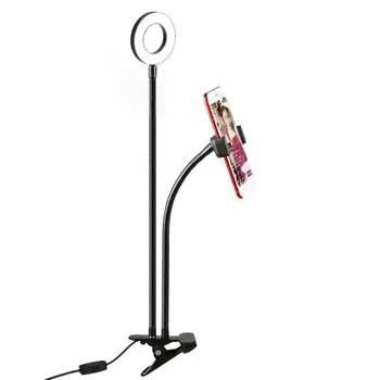

New Dimmable Ring Light Makeup Selfie Led Fill Light Photography Lamp For YouTuber Video With Phone Holder Tripod USB Plug