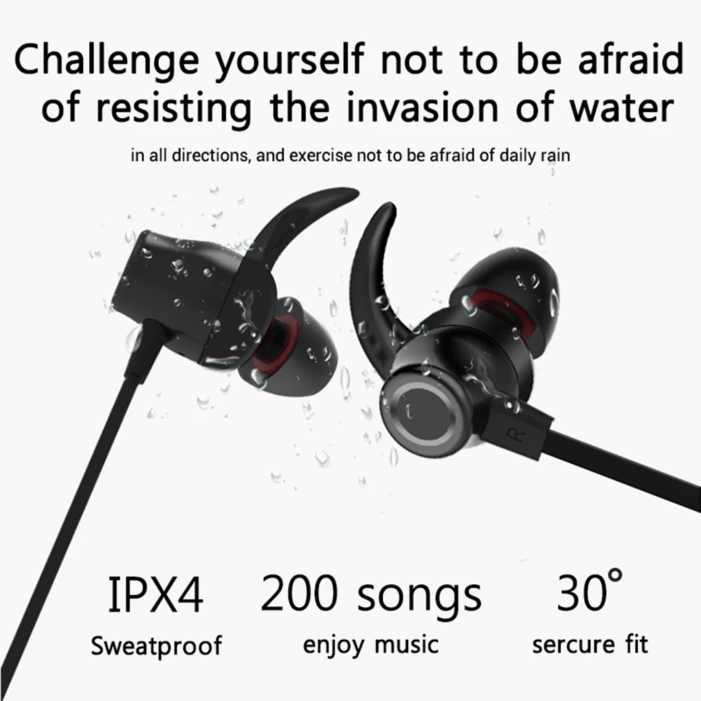 X5 беспроводные Bluetooth Sweatproof шейные наушники спортивные беговые громкой связи шумоподавляющий наушник