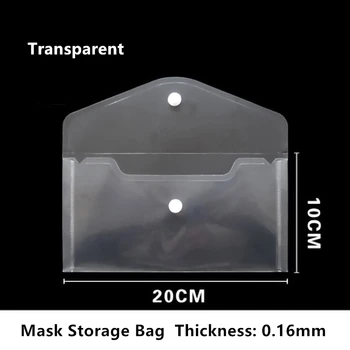 

Storage Bags Mask Storage Case Anti Dust Mask Storage Clip Holder Masks Keeper Orginazer Case Portable Home Storage Disposable