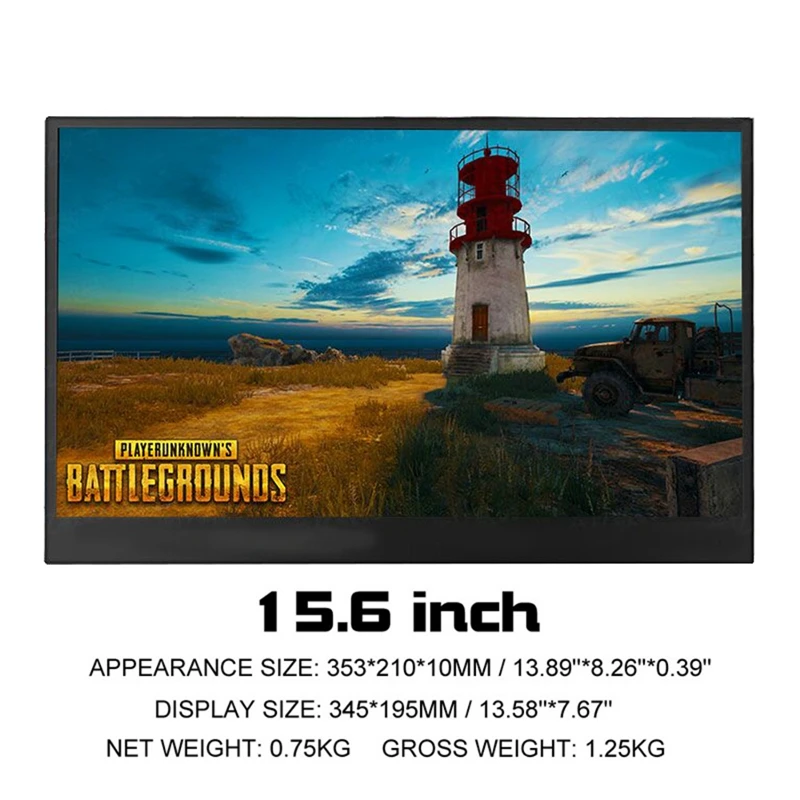AM05-Portable Monitor 15.6 Inch 1080P IPS Type C