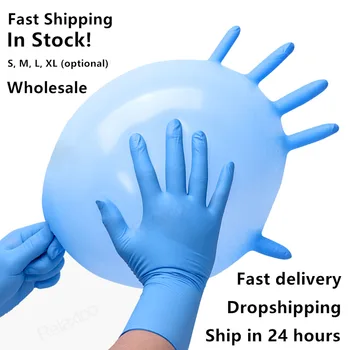 

Disposable Latex Nitrile Glove Working Gloves Food Grade Waterproof Allergy Free Work Safety Gloves rekawiczki nitrylowe 100szt