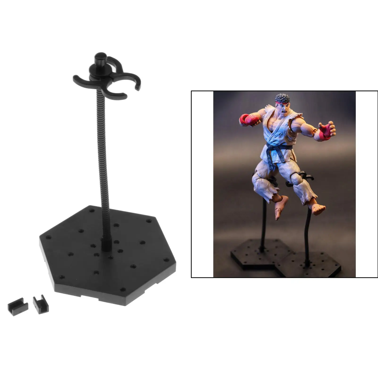 1Pcs Action Figure Stand 1/12 Action Figures Dolls Body Display Holder Metal Adjustable Action Man Support Rack