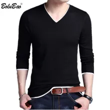 FGKKS мужские пуловеры, свитера, мужские Брендовые однотонные свитера с длинными рукавами, мужские повседневные тонкие свитера с v-образным вырезом