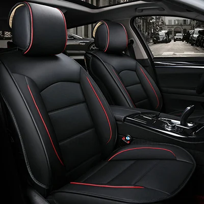 Универсальный чехол для автомобильных сидений для ford focus 2 mk2 mondeo mk3 mk4 ranger kuga fusion, защита автомобильного сиденья, автомобильные аксессуары - Название цвета: Black no pillow