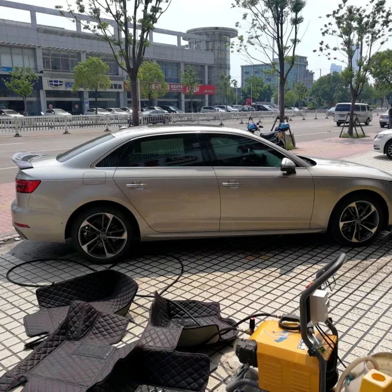 Задний спойлер багажника из углеродного волокна для Audi A4 B9 черное украшение в виде хвостового крыла для A4 B9