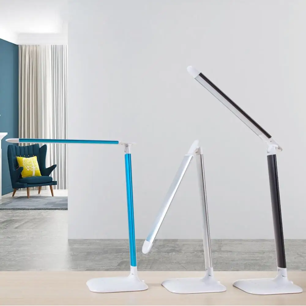 USB Eyes Protection Light Table Lamp Five-Level Dimmable Foldable Touch Sensor Control Table LED Desk Lamp