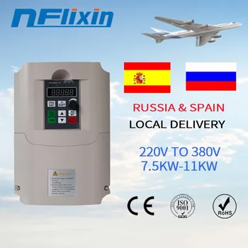 

NFLIXIN 7.5KW-11KW 220V Single Phase Input and Output 3-Phases 380V Frequency Inverter Free shipping