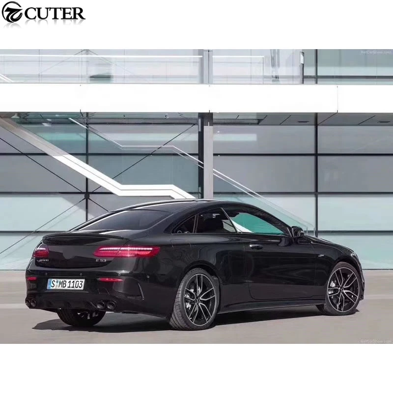C238 E300 E Coupe E53 AMG стильная выхлопная труба из нержавеющей стали PP Диффузор заднего бампера для Mercedes Benz C238 E coupe