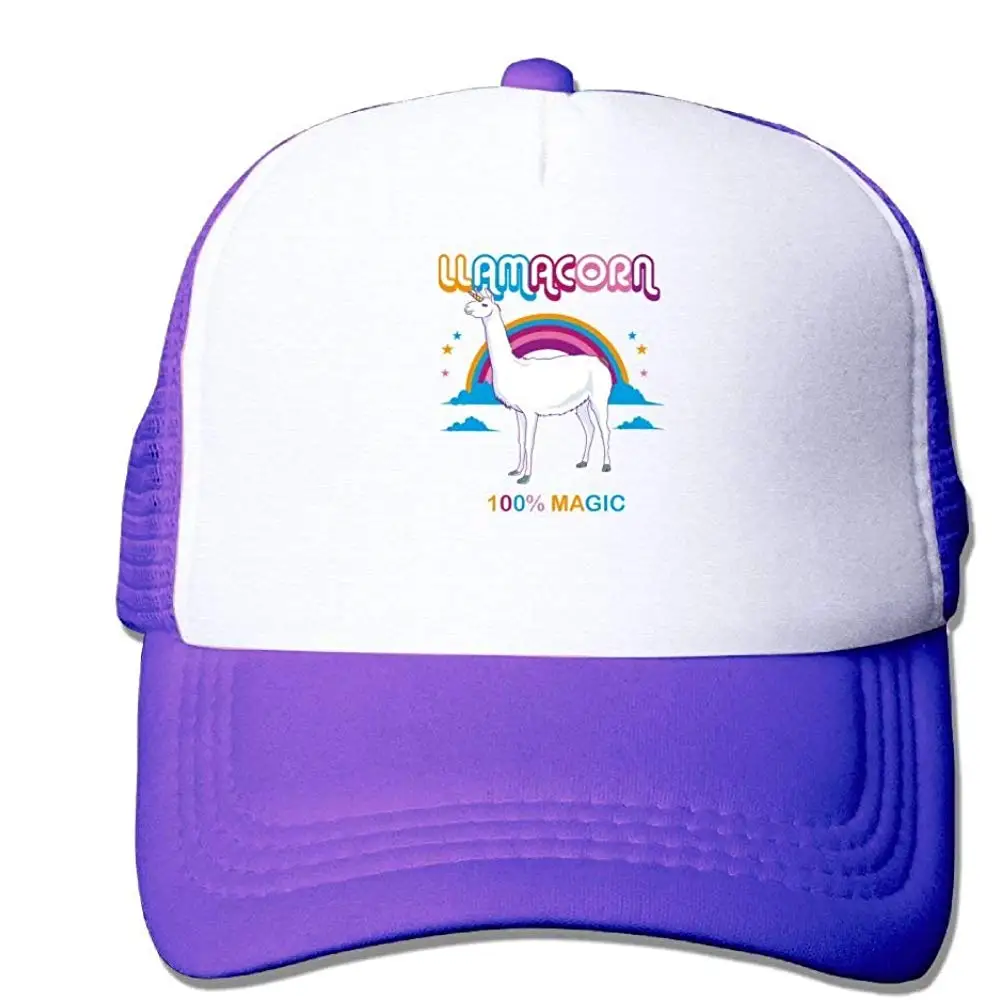 Сетчатая Кепка на заказ бейсболка Llama единорог Радуга регулируемая бейсболка s