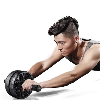 

Ab Roller Wheel No Noise Abdominal Trainer Wheel Arm Waist Leg Exercise With Mat For Exercise Workout Fitness Equipment