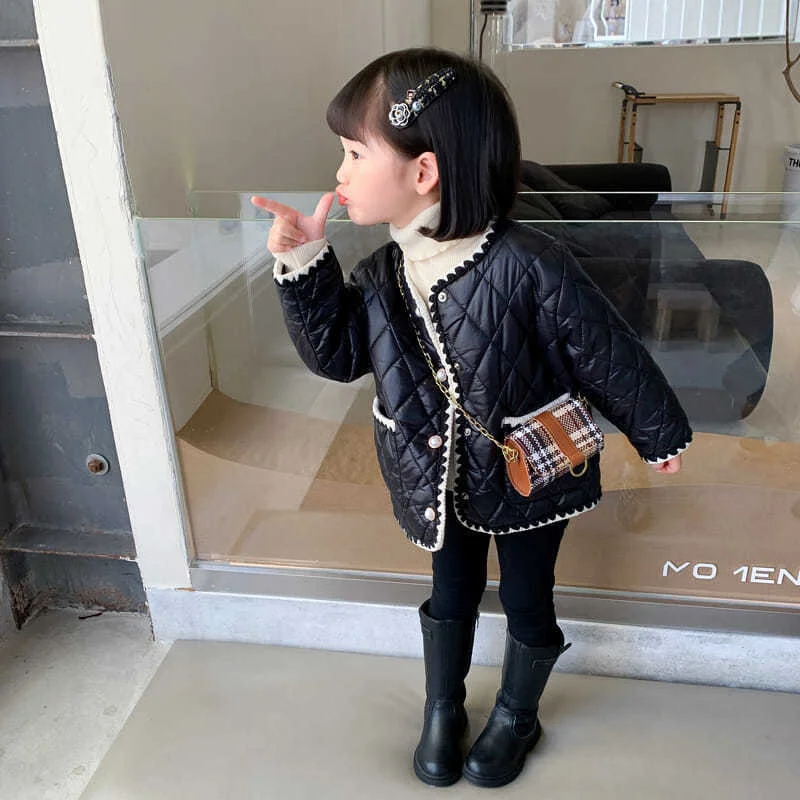 

Girls Baby's Kids Coat Jacket Outwear 2022 Thicken Spring Autumn Cotton Teenagers Tracksuits High Quality Overcoat Children's Cl