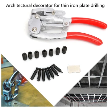 

16pcs 7sizes Punching Pliers With Box DIY Hole Punch Kit Handheld Durable Portable Stainless Steel Metal Copper Manual Tools