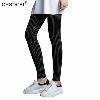 

Black Stripe Legging Warm Sexy Cotton Leggins Stretchy Slim Feminina Skinny Trouser Plus Size Leggings For Women Pants