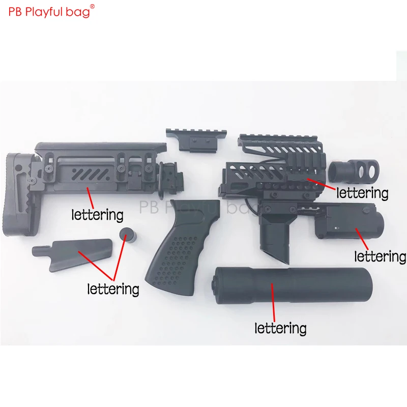 

Playful bag Outdoor CS toy Aks74u mst74u Jinming J12 Zeninte B11 tactical handguard + B12 + Upgrade material PT 1 Brace OB50.1