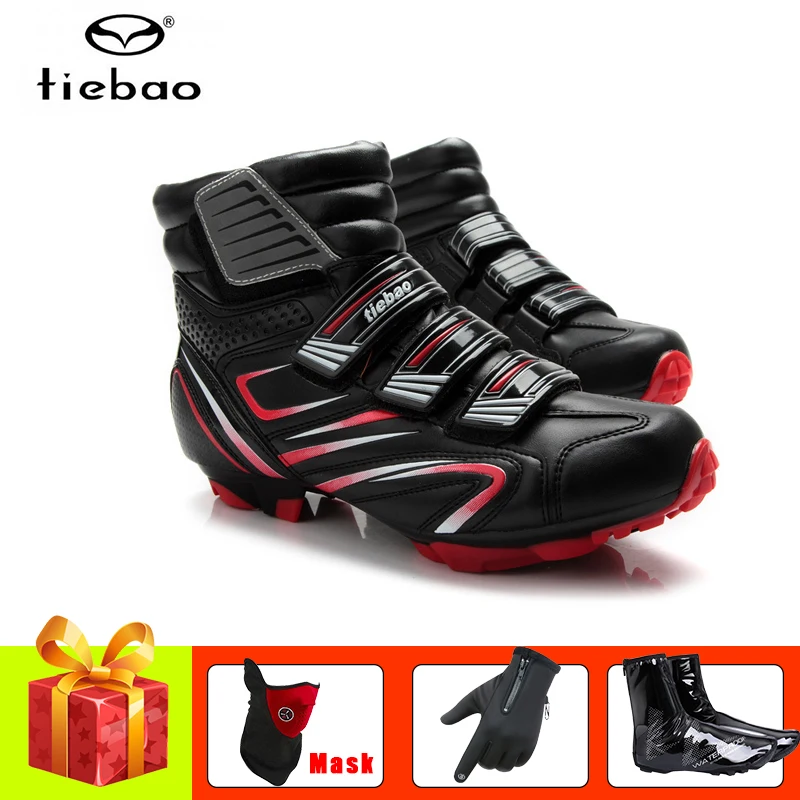 Package 1 for 1430 R TIEBAO, зимняя велосипедная обувь, sapatilha ciclismo, mtb, для спорта на открытом воздухе, для езды на велосипеде, перчатки для езды на велосипеде, зимнее, высокое, велосипедное покрытие для кроссовок - Цвет: Package 1 for 1430 R