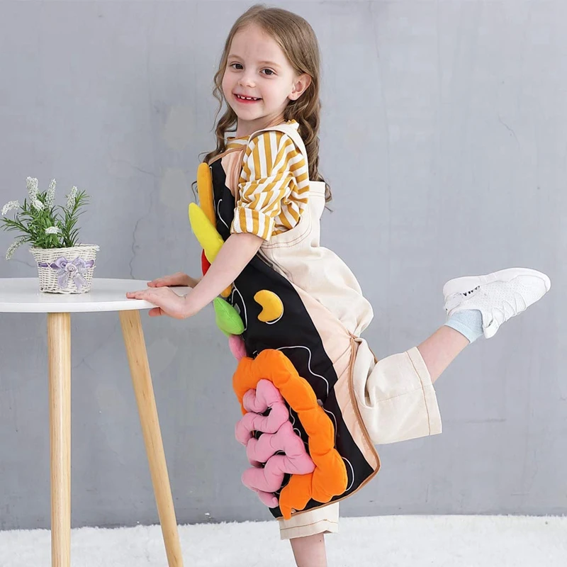 DIY 3D Organ Apron Anatomy Apron Human Body Organs Awareness Educational Toy for Home Preschool Teaching Tool