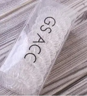 Новое поступление, женское телефонное кольцо с повязками для волос для девочек, аксессуары для волос, ненаполненная резиновая смесь, лента конфетного цвета - Цвет: Прозрачный