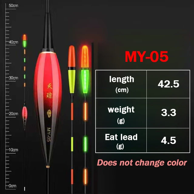 2021New Discoloration Fishing Floats Electronic Carp Float Luminous Smart Catfish Nearsighted Fishing Lovers Tackle Accessories B49-5