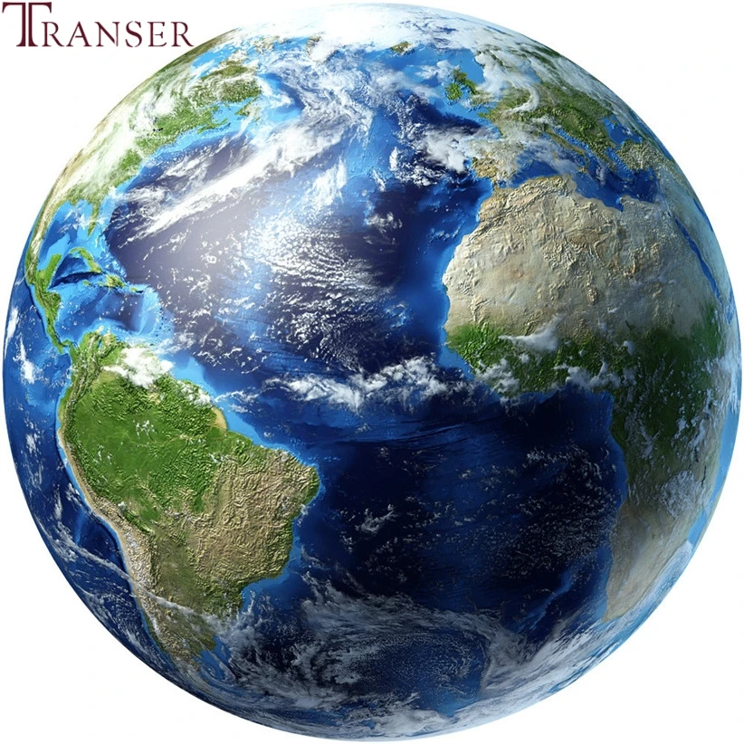 Transer 1 шт. 30 см 3D флуоресцентная Настенная Наклейка с землей Съемная светится в