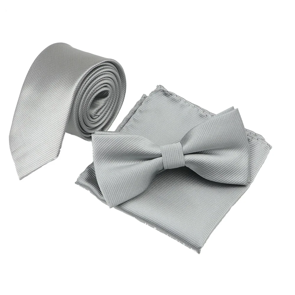 Горячая Мода Твердый набор галстуков мужские дизайнерские обтягивающие полосатые галстуки галстук бабочка платок галстуки для костюма галстук-бабочка Corbatas - Цвет: 13