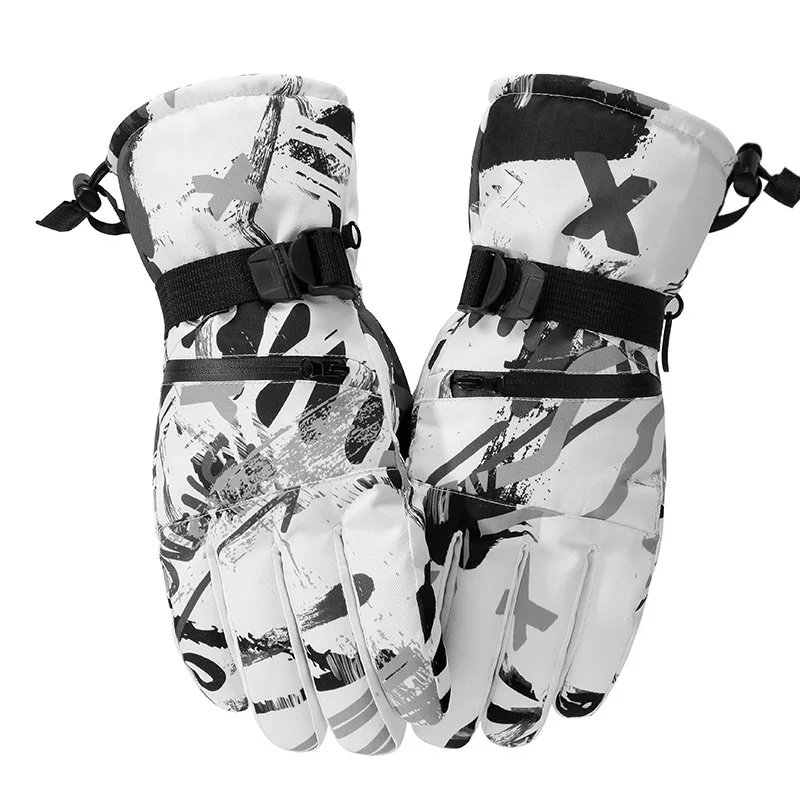 1 пара, зимние теплые лыжные перчатки для сноубординга, мужские, женские, Детские Зимние варежки, водонепроницаемые, лыжные, дышащие, M/L перчатки