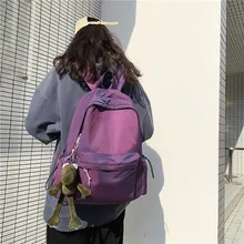 Women's Backpack Female Fashion New Backpack Unisex 15.6-inch Capacity Laptop Backpack Nylon Lady Schoolbag Cute Student Bag