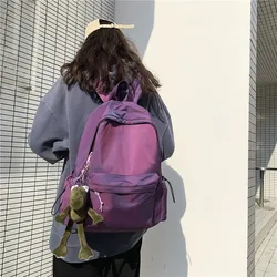 Women's Backpack Female Fashion New Backpack Unisex 15.6-inch Capacity Laptop Backpack Nylon Lady Schoolbag Cute Student Bag