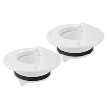 2 шт. в упаковке, дренажный клапан для лодки, 2 дюйма, Резьбовая крышка, заглушка для аквариума, пробка для слива воды, белая