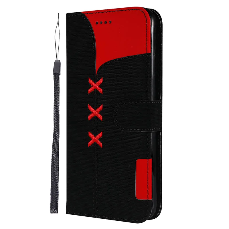 Откидной тканевый кожаный чехол для iPhone 7 6s 8 6 Plus X XR XS Max Роскошный чехол s для fundas iPhone 5 5S se чехол для iPhone 11 Pro - Цвет: Black-GH