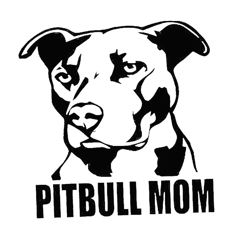 Светоотражающие наклейки для кузова автомобиля или окна Pitbull Mom Dog украшение