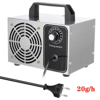 

homehold Ozone Generator 220v 20g/h Portable Air Purifier o3 Ozonator Cleaner Home Desinfection Ozonizer Remove Formaldehyde