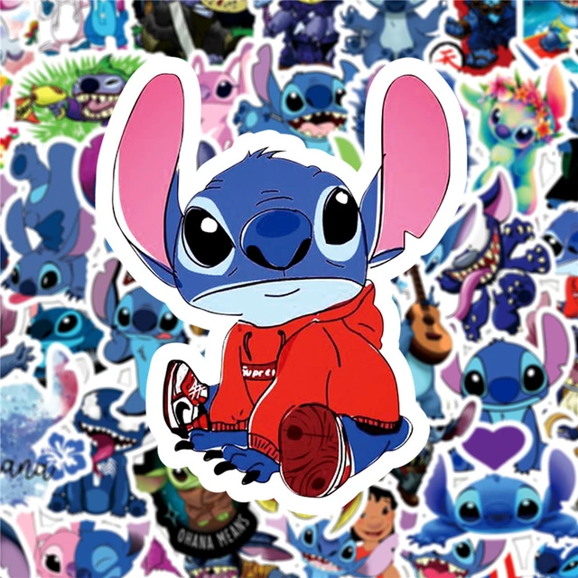 Disney Cartoon Cute Lilo Stitch Stickers  Cartoon Kids Stickers Kawaii  Cartoon - Sticker - Aliexpress