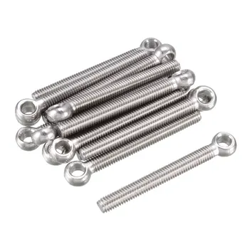

uxcell Stainless Steel Machine Shoulder Lift Eye Bolt Rigging 3 M5x45mm 10pcs