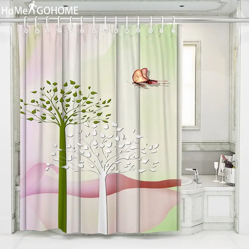 Капля воды цветок 3D занавеска для душа с крючками Водонепроницаемая занавеска для ванной комнаты s Высокое качество для ванны для купания отвесные украшения дома искусство - Цвет: sp118-064