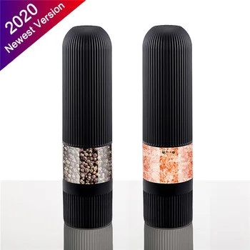 

2020 NEW Electric Pepper Mill Automatic Salt and Pepper Grinder Adjustable Ceramic with Metal Stand Spice Mill Kitchen Tools