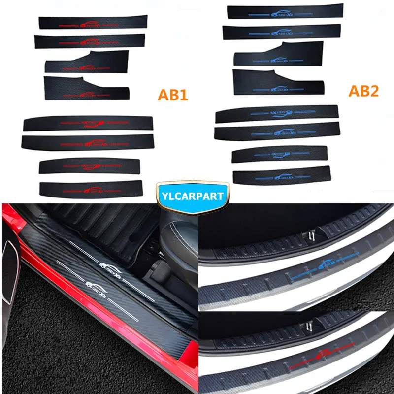 

For Geely Emgrand X3,GX3,Car door trunk threshold sticker