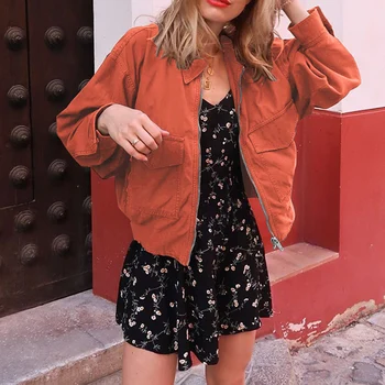 

New 2019 Winter Women Jacket chaqueta mujer Women's Casual Lapel Full-Zip Hoodie Jacket Casual Long Sleeve with 2 Pockets Coat