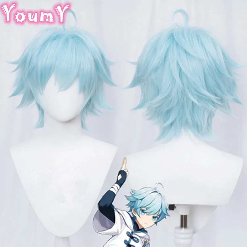 anime dress Hua Cheng San Lang Wig  Heaven Officials Blessing Cosplay Tian Guan Ci Fu Cosplay Black Wig Cosplay Heat Resistant Synthetic Wig Anime Costumes