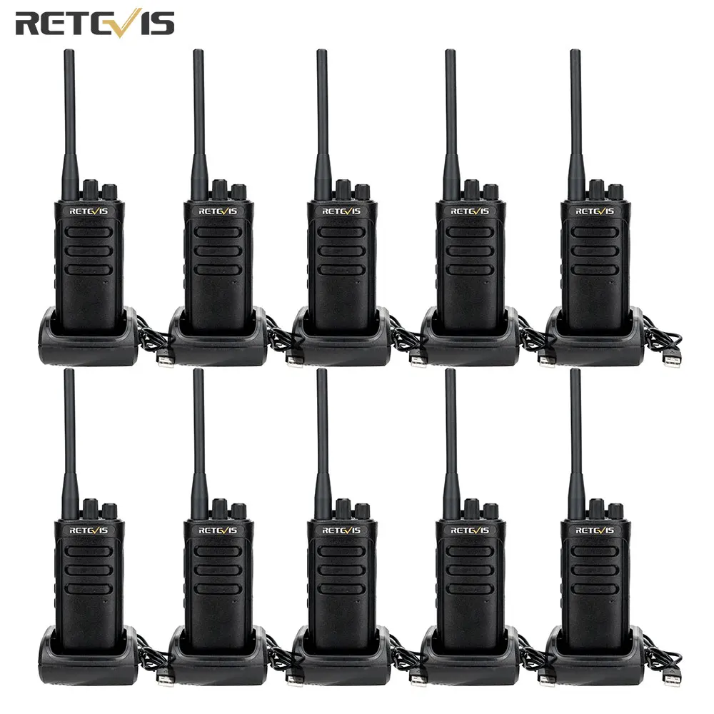 Retevis Rb85 10w Long Range Walkie Talkie 10pcs Usb Charger Twoway Radios Noise Reduction
