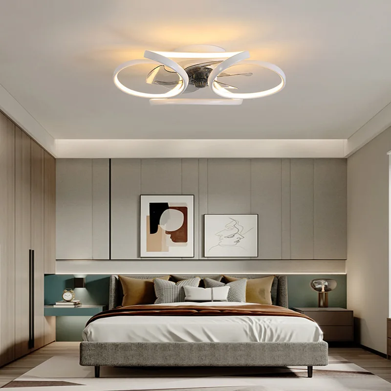 Arredamento camera da letto nordico luci a led per camera ventilatore da  soffitto lampada ristorante sala