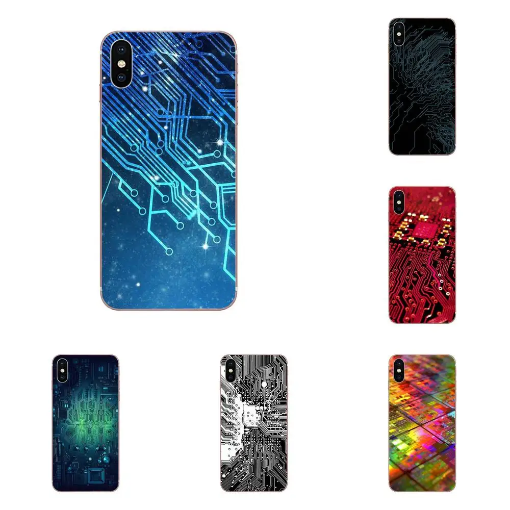 Милый чехол для телефона компьютерная батарея монтажная плата Samsung Galaxy Note 5 8 9 S3 S4