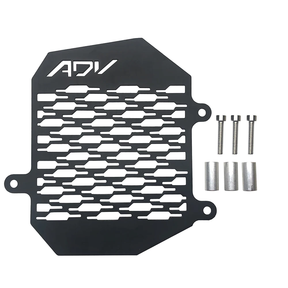 Мотоциклетные алюминиевые аксессуары решетка радиатора для ADV 150 adv150 защита резервуара для воды - Цвет: Черный
