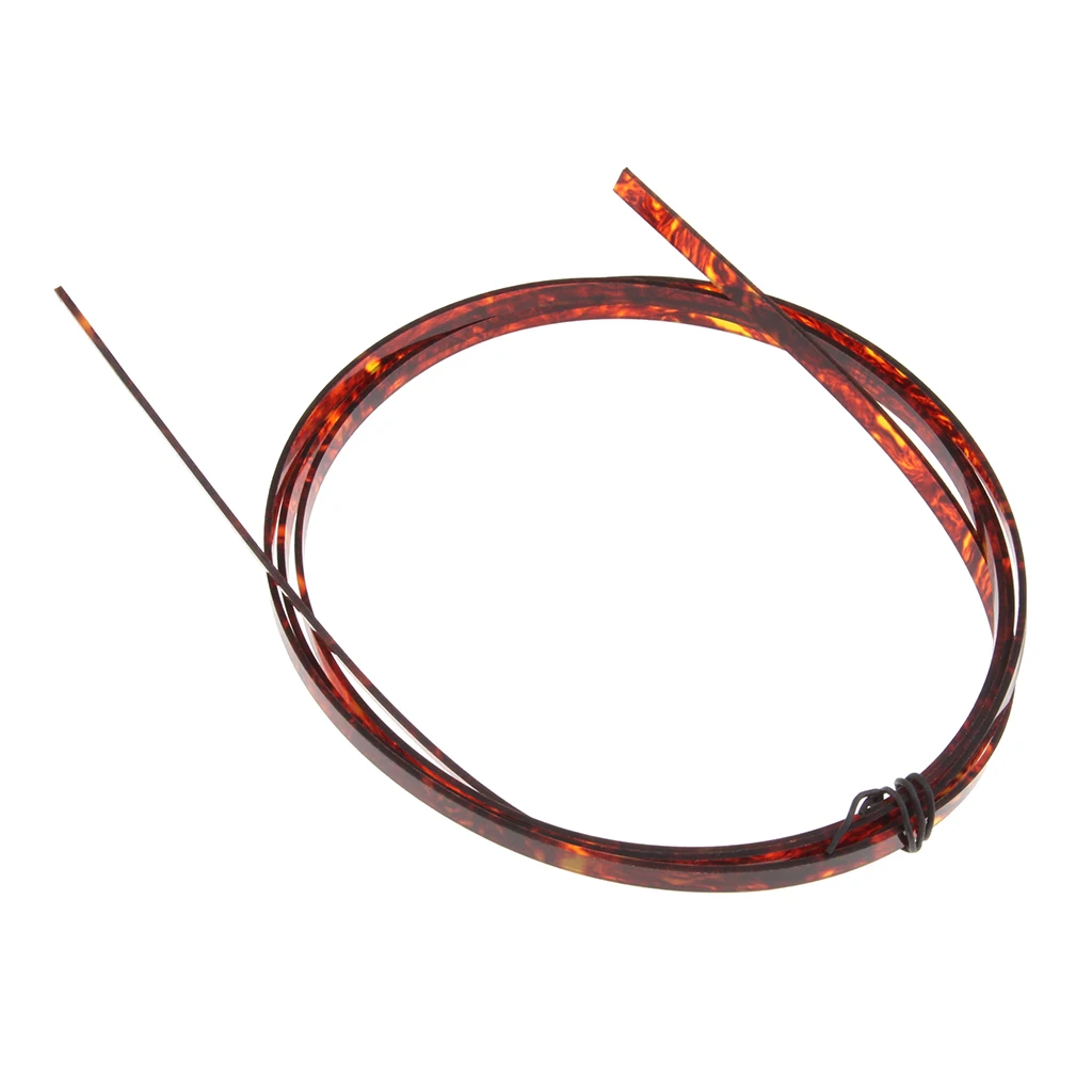2pcs Dark Brown Celluloid Acoustic Guitar Binding Purfling Strip 5 Feet 4mm x 1.5mm