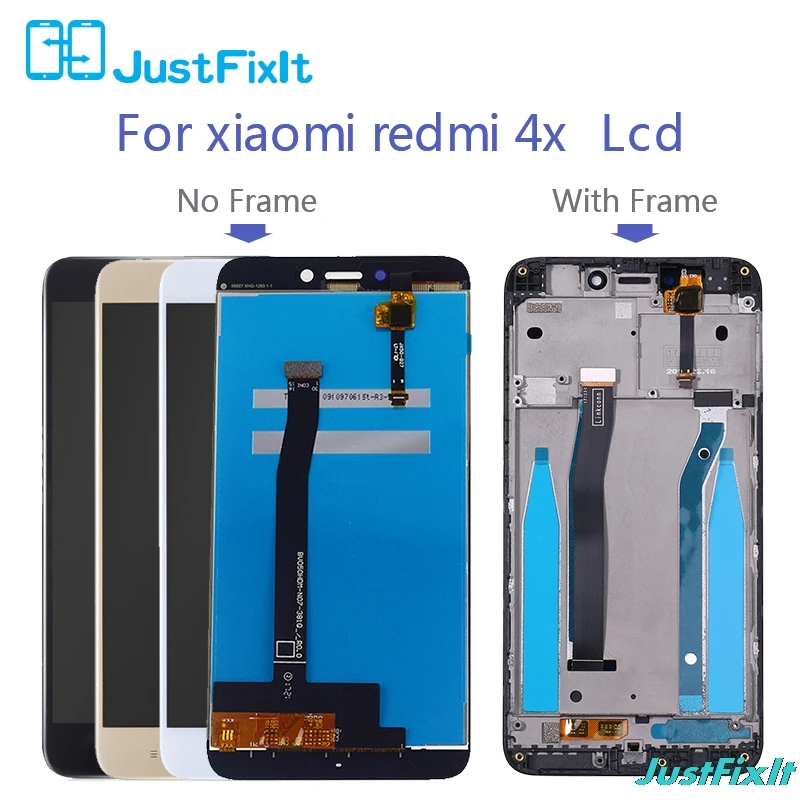 Для Xiaomi Redmi 4X ЖК-экран сенсорный дигитайзер с рамкой ЖК-дисплей для Xiaomi Redmi 4X10 сенсорные запасные части